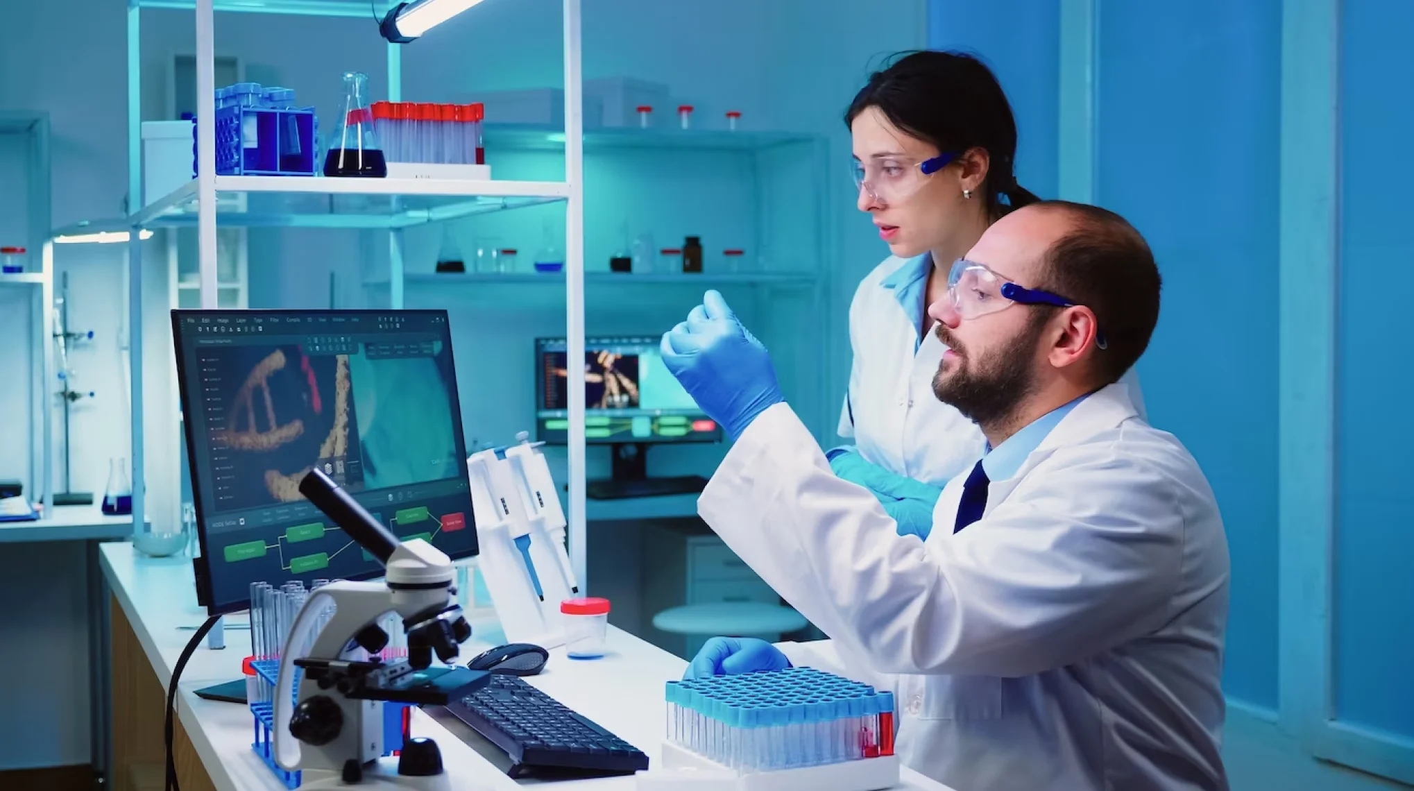 Scientist medical laboratory